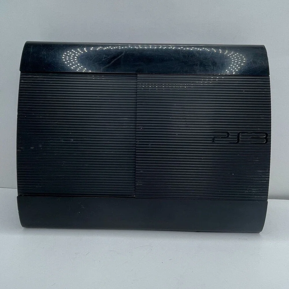Black Sony PlayStation 3 Super Slim CECH-4001B Blu-ray Console Only
